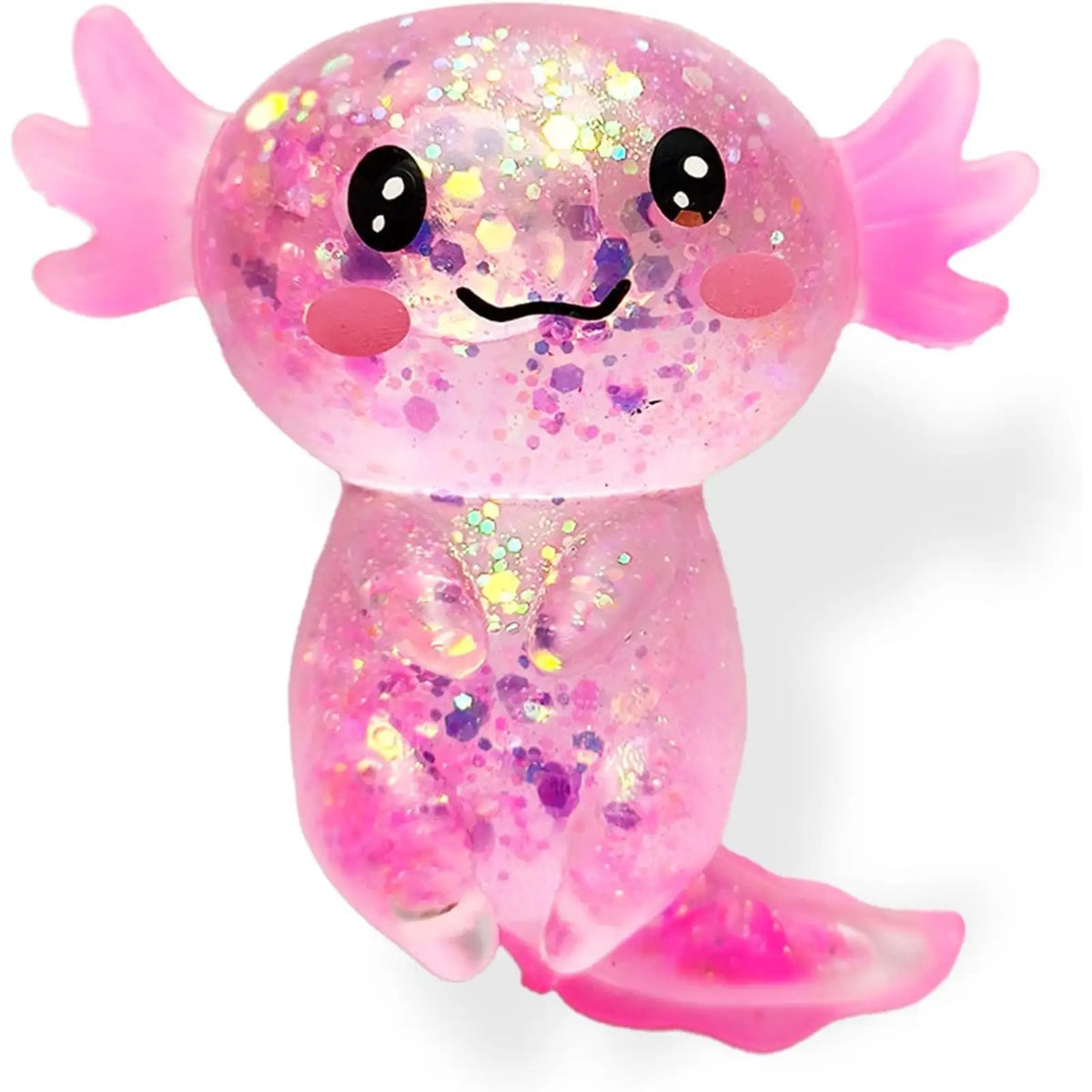 Squishy Toy - Axolotl (Slow-Rise with Glitter Gel)