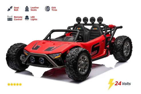 Remote-Controlled Buggy Mountain Car for Kids – 24V 2-Seater with Open Doors – HD-JS3168
