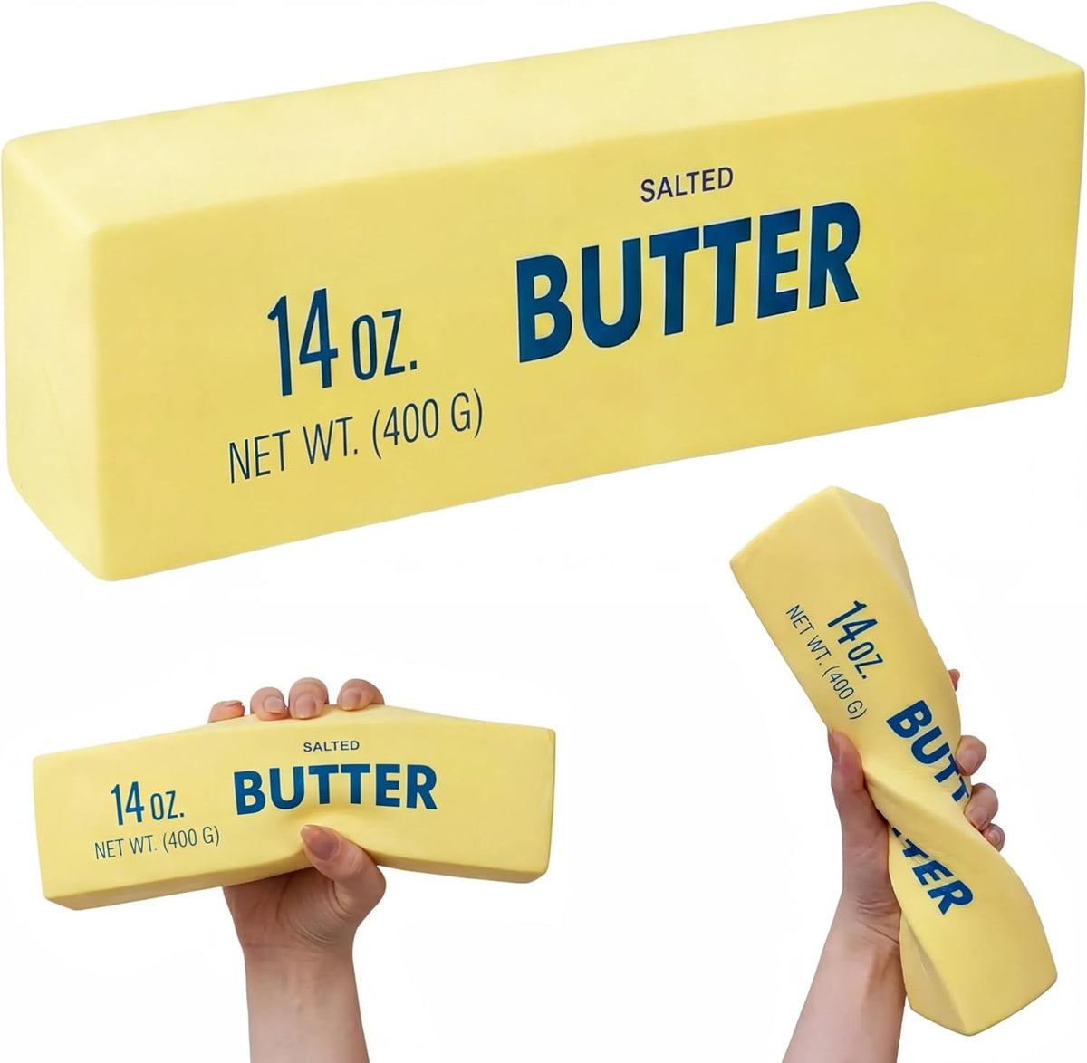 Squishy Toy - Medium Butter (14 oz) - Yellow