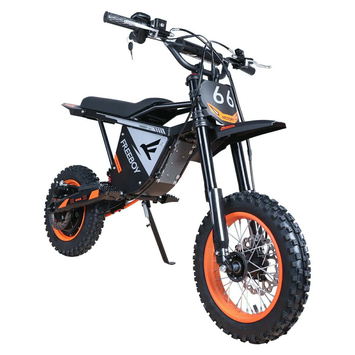 FREEBOY Y66 Electric Dirt Bike – 3000W Motor, 48V 30Ah Battery, 31-Mile Range, 12" Off-Road Tires