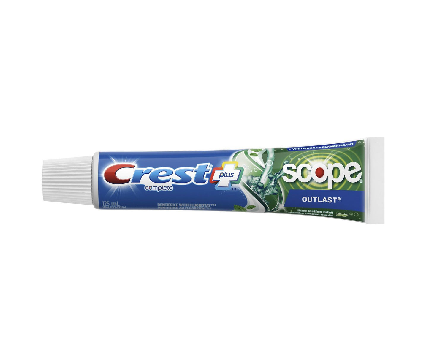 Crest Plus Anti-cavity Fluoride Toothpaste 6.5oz (184 g) (5 in a pack)