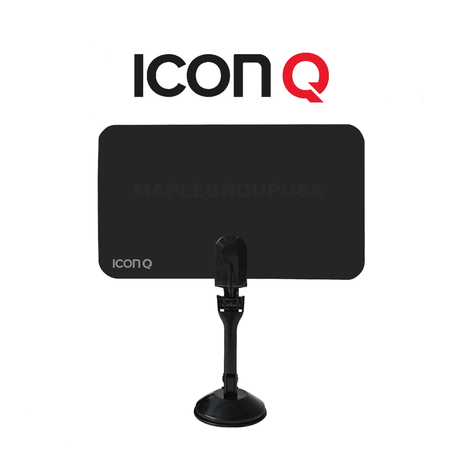 ICONQ Small Ultra Thin Indoor HD TV Antenna (IQ-500) - 25 Miles Range