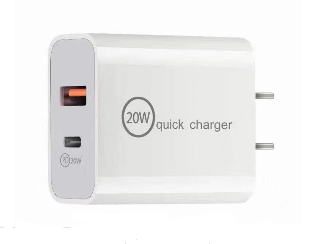 USB QC3.0+PD Type-C Quick Charger Power Adapter- 20W (Generic)