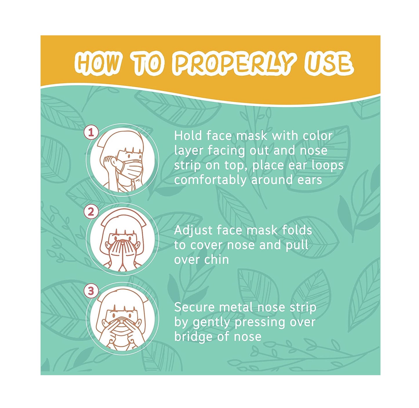 Kids Black Mask - 50pcs / Box