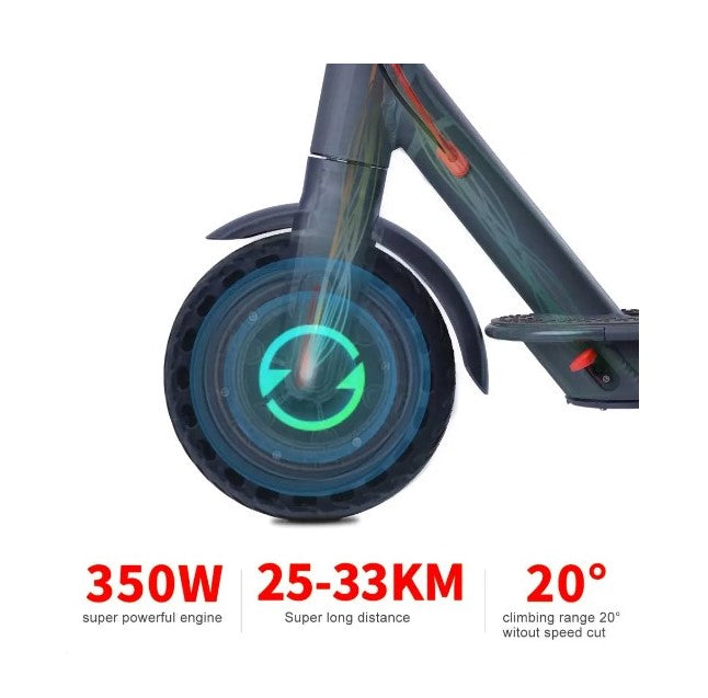 Electric Scooter - D8 Pro- 36 V 7.5AH Foldable E-Bike- Black