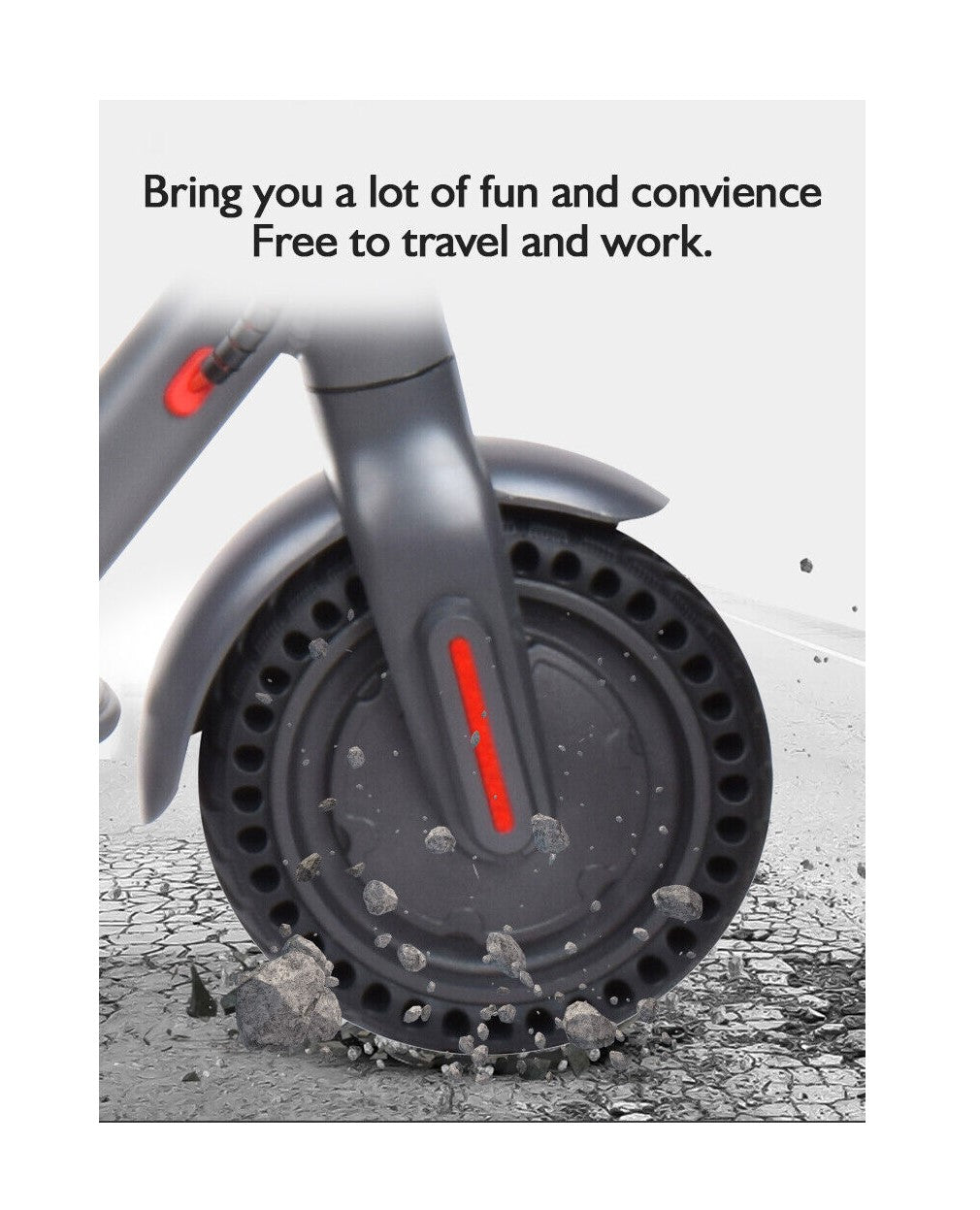 Electric Scooter - D8 Pro- 36 V 7.5AH Foldable E-Bike- Black