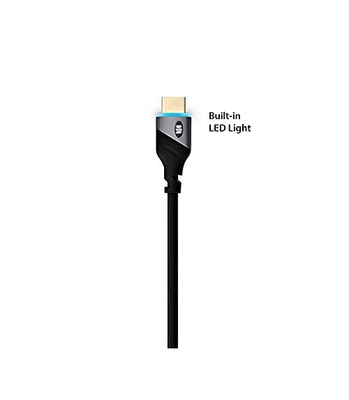 Monster Blue LED Light HDMI Cable- 6FT