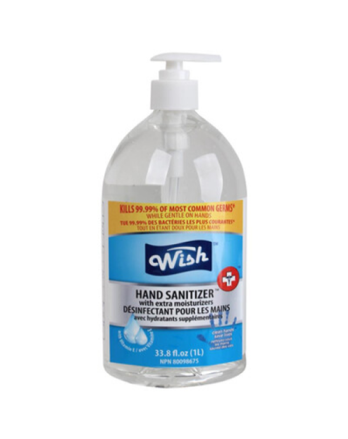 Wish Hand Sanitizer with Pump (33.8 oz.) (8 pcs/ case) (Unit Price - $2)