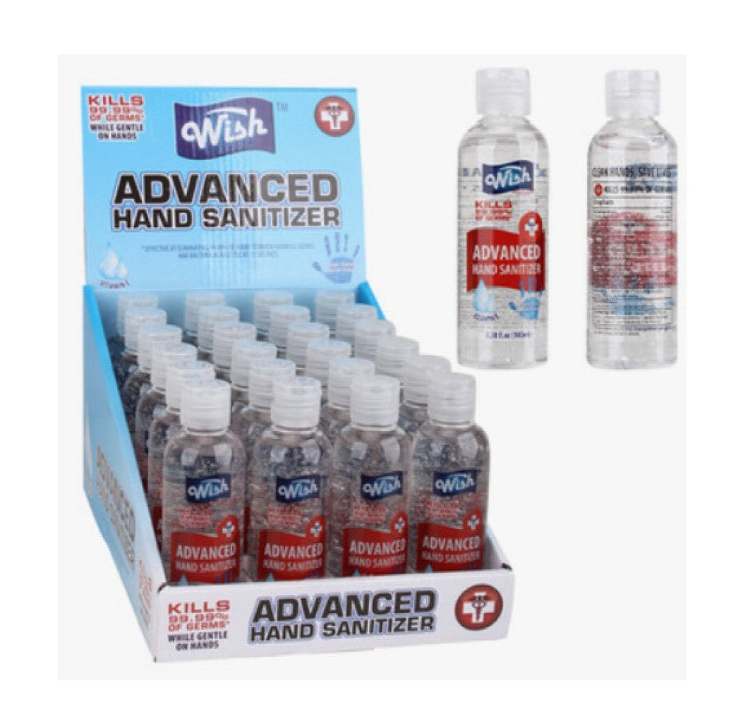 Wish Hand Sanitizer (3.38oz/ 100ml) (24 pcs/ pack) (Unit Price- $0.25)
