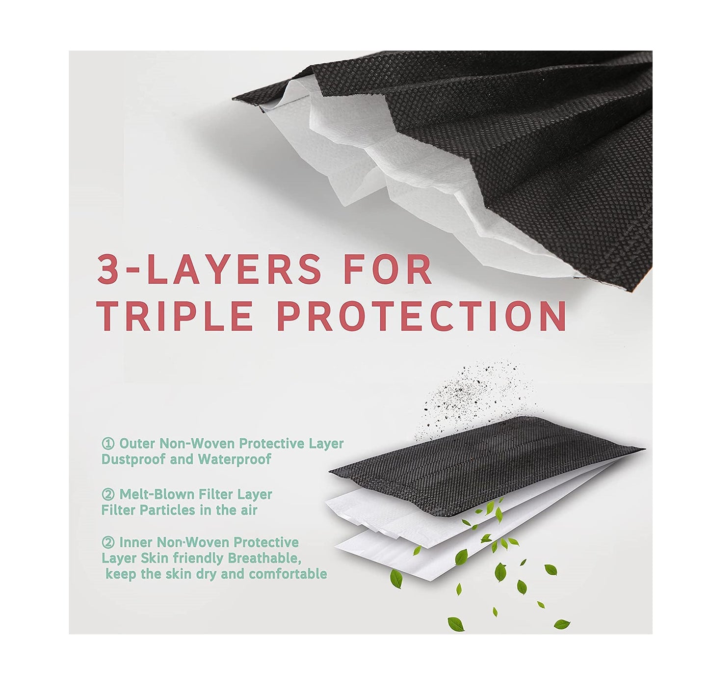 Black Mask - 50pcs / Box