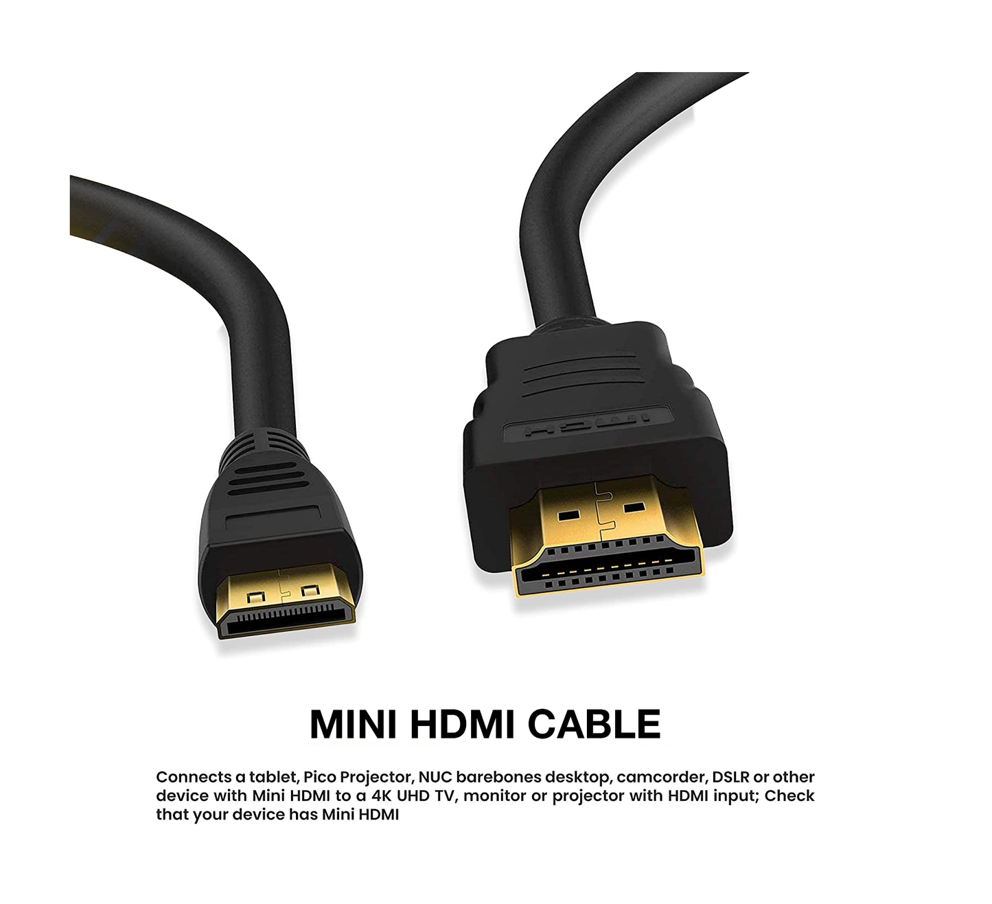 HDMI Cable (HDTV to Micro HDTV) - 5ft