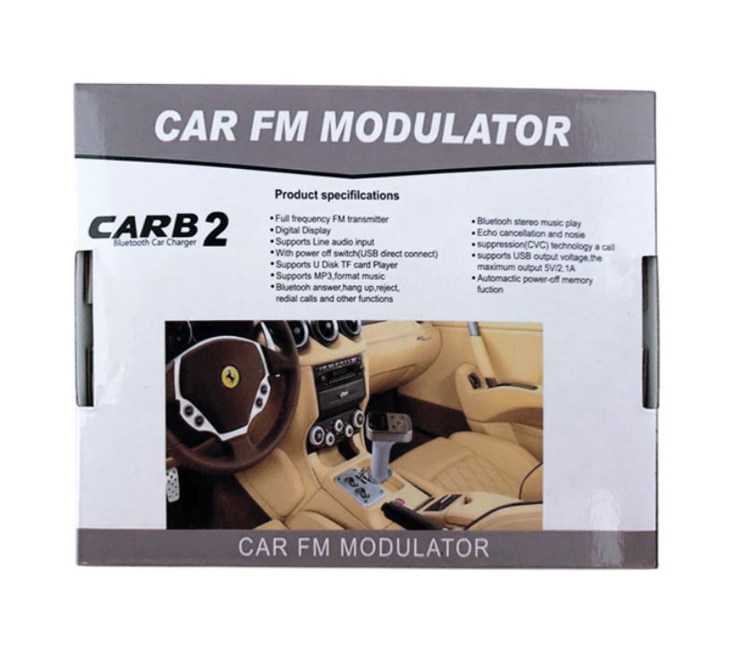 CARB 2 Bluetooth FM Modulator Car Charger