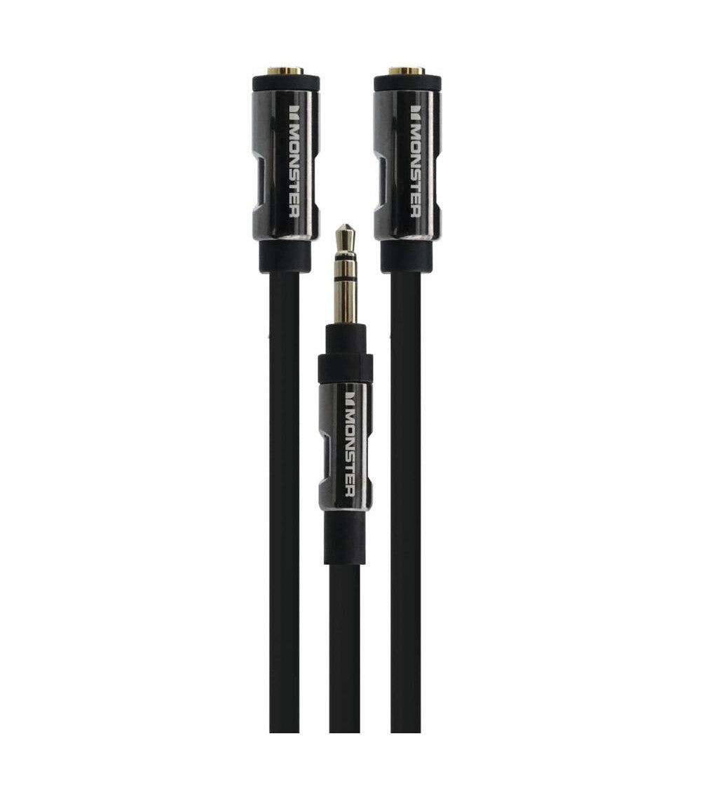Monster Audio Splitter Dual 3.5mm Output Jacks