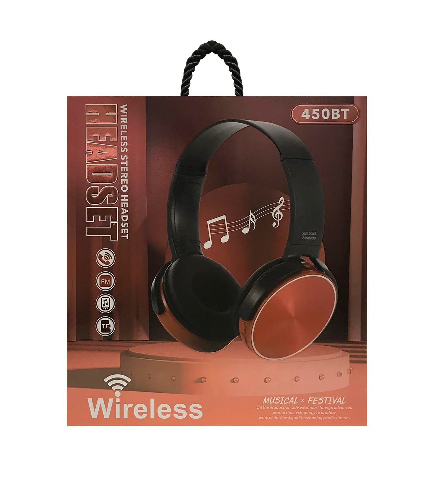 Wireless Headphones (Wireless Stereo Headset) - 450BT