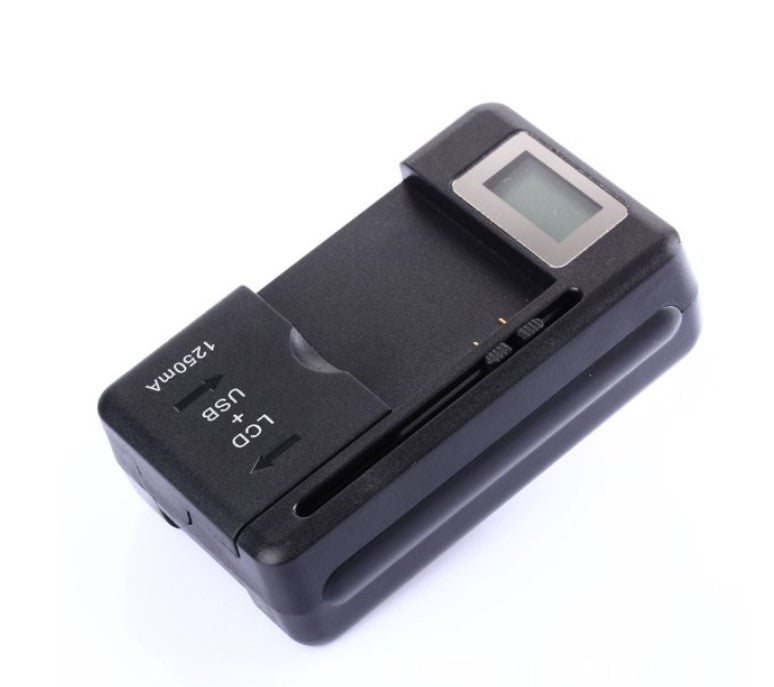 Universal Fast Charger for External Battery w/ USB + LCD (SS-8)