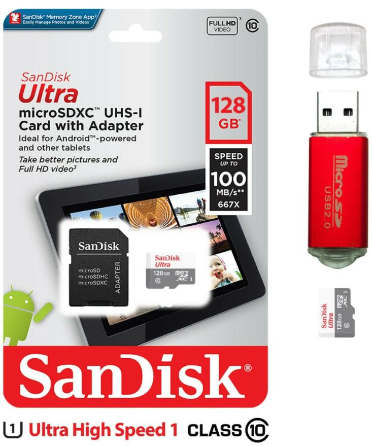 SanDisk Ultra Micro SD Card (16GB/ 32GB/ 64GB/ 128GB)