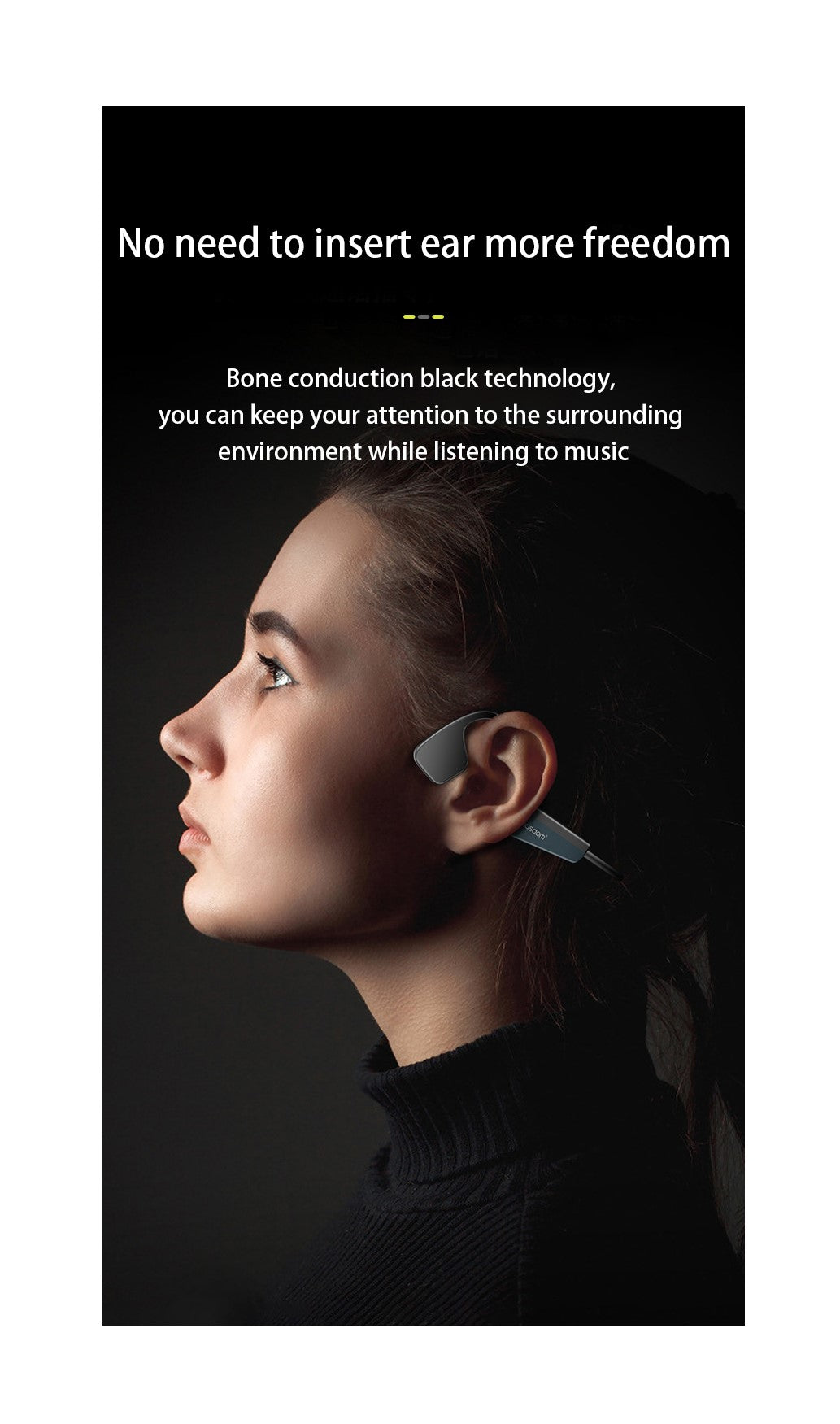 Bone Conduction Headphones - Langsdom (BS17)