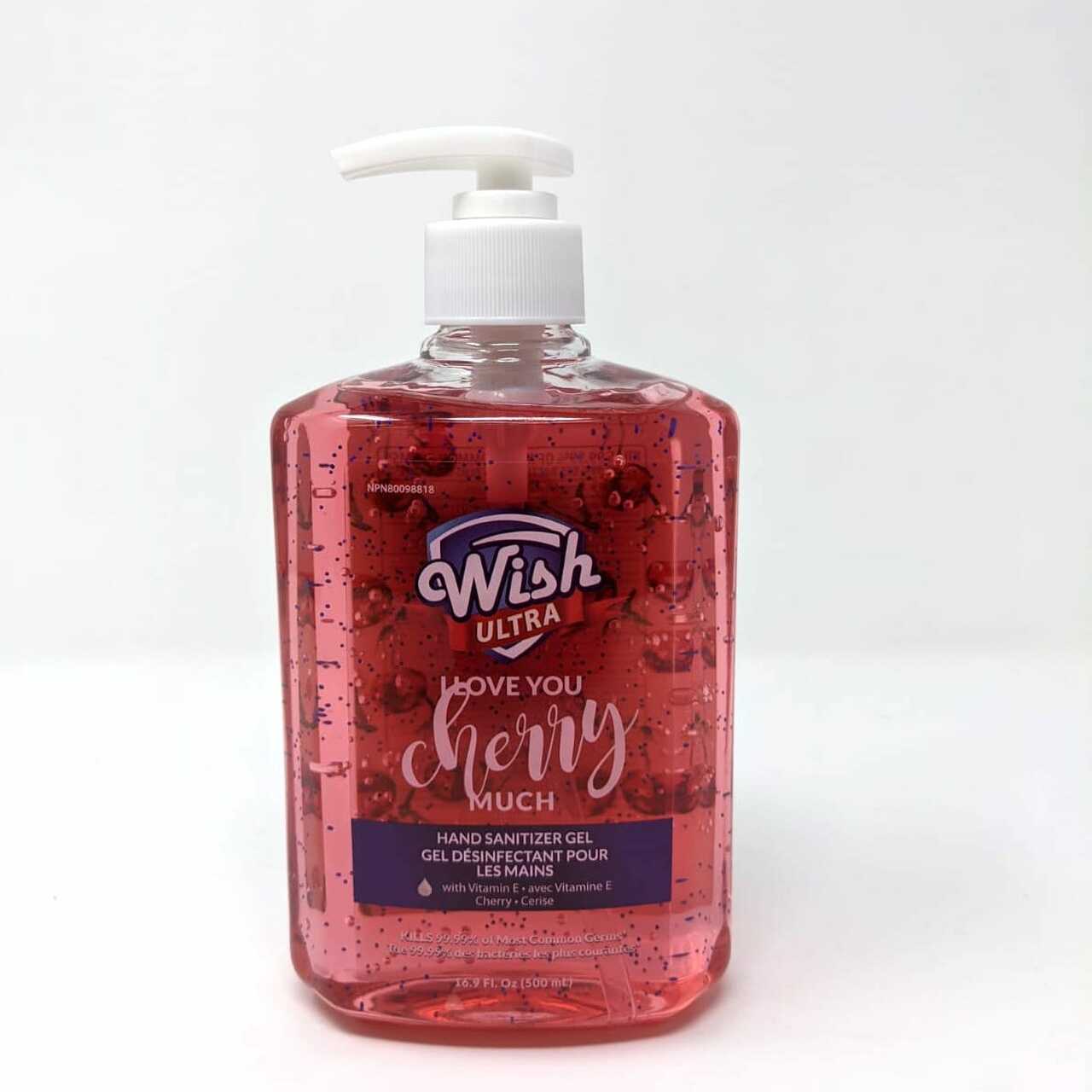Wish Pump Hand Sanitizer - Cherry Much Flavor (16.9 oz.) (10pcs per case) (Unit Price - $1)