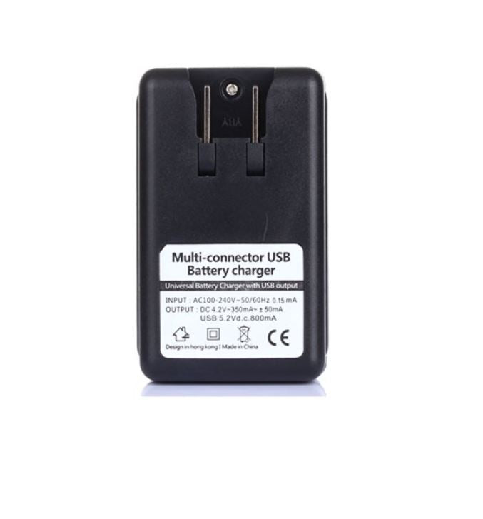 Universal Fast Charger for External Battery w/ USB + LCD (SS-8)