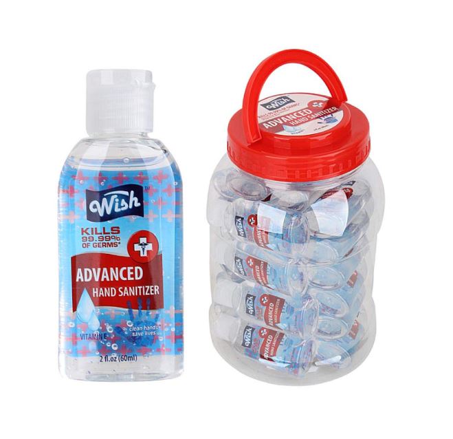 Wish Hand Sanitizer in a Jar (24 Package of 2oz/ 60ml unit)