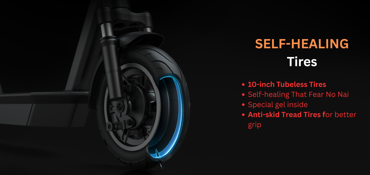 Yadea KS7 Pro Electric Scooter – 500W Motor, Long-Range Commuter Scooter with 10" Tires & Dual Suspension