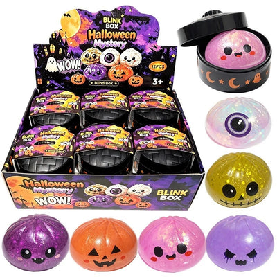 Squishy Toy - Halloween Shiny Glitter Dumpling w/ Jel Inside