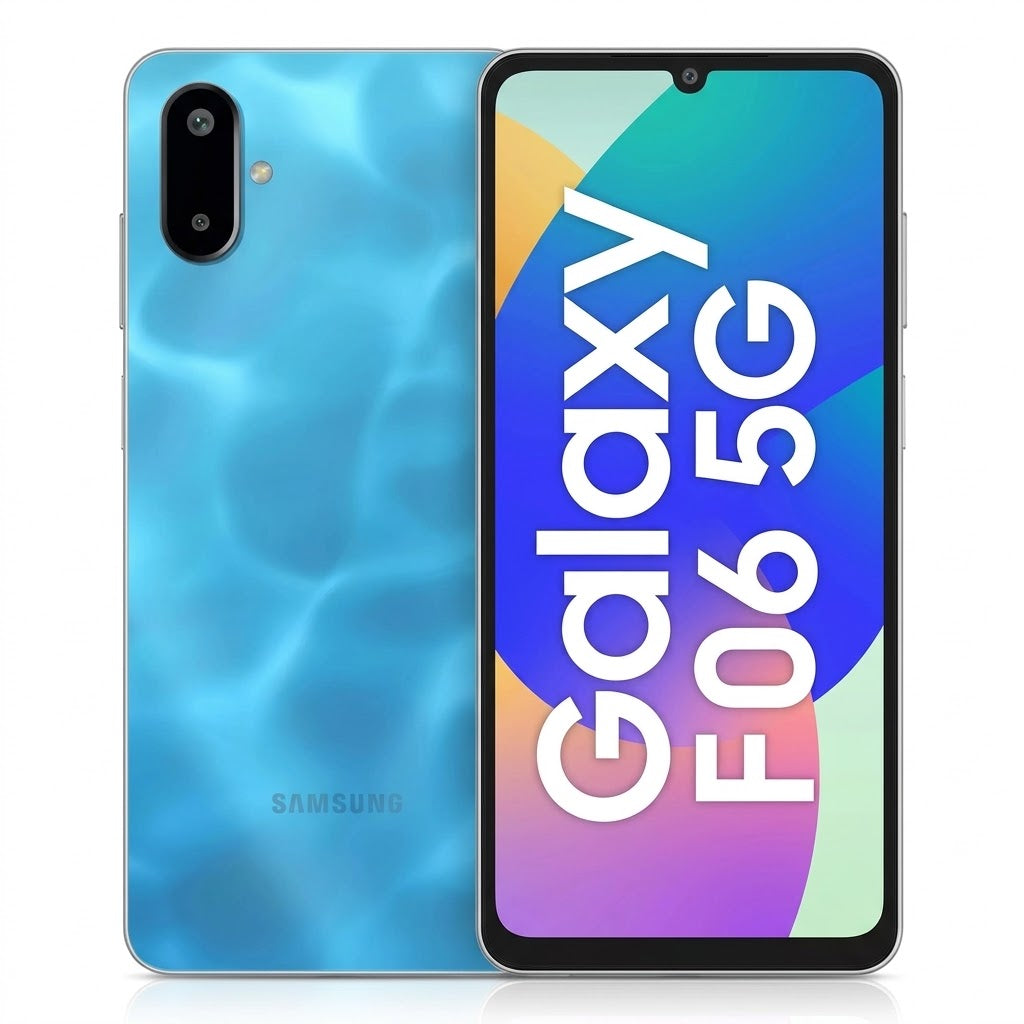 Samsung Galaxy F06 5G (International Version) - 6.7" Display, 50MP, Dual SIM, Unlocked - Bahama Blue