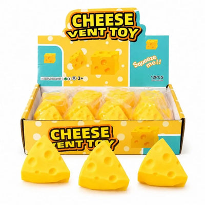 Squishy Toy - Mini Cheese Soft Squeeze (Triangle Shaped)