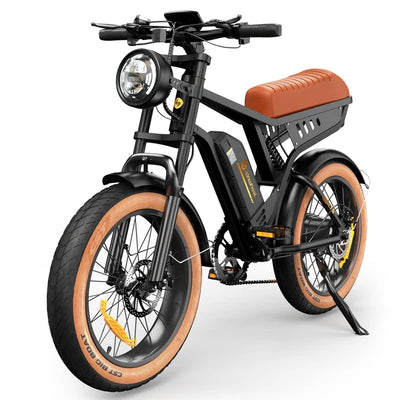 iSinwheel R6 Retro Electric Bike – 1000W Motor, 48V 13Ah Battery, 45–75 Mile Range, 20" Fat Tires