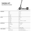 Yadea KS7 Pro Electric Scooter – 500W Motor, Long-Range Commuter Scooter with 10" Tires & Dual Suspension