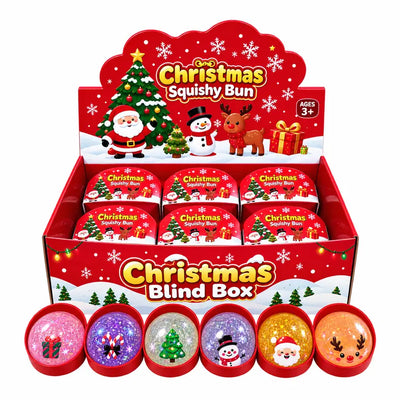 Squishy Toy - Christmas Shiny Glitter Dumpling w/ Jel Inside