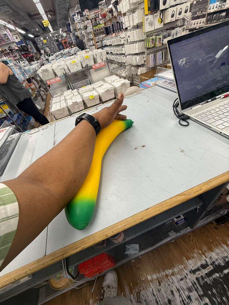 Squishy Toy - Jumbo Large Soft Banana (18 cm)