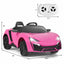 Remote-Controlled Electric Ride-On Car for Kids – 12V Pink Car with Lights, MP3 & Openable Doors – QLS-5188