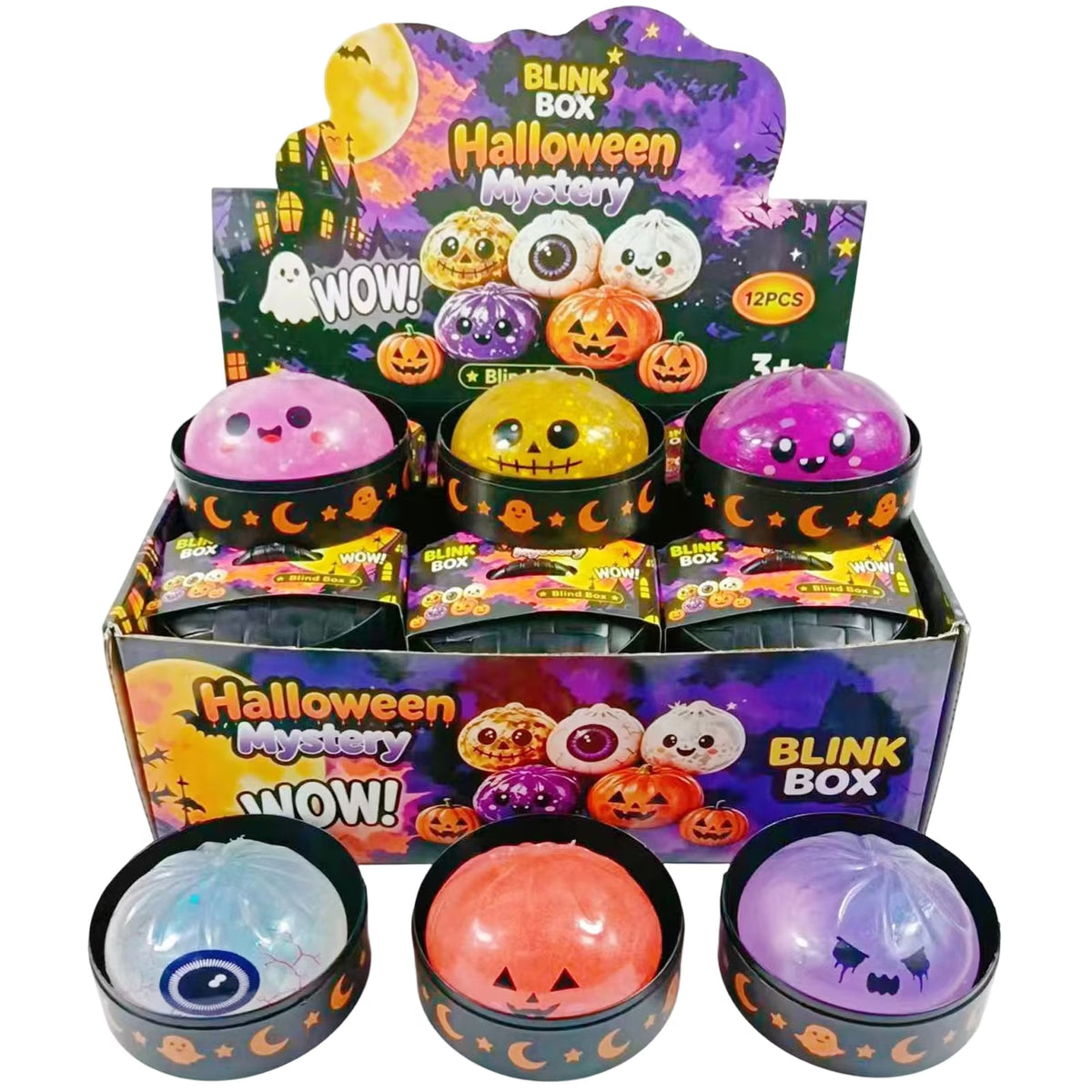Squishy Toy - Halloween Shiny Glitter Dumpling w/ Jel Inside