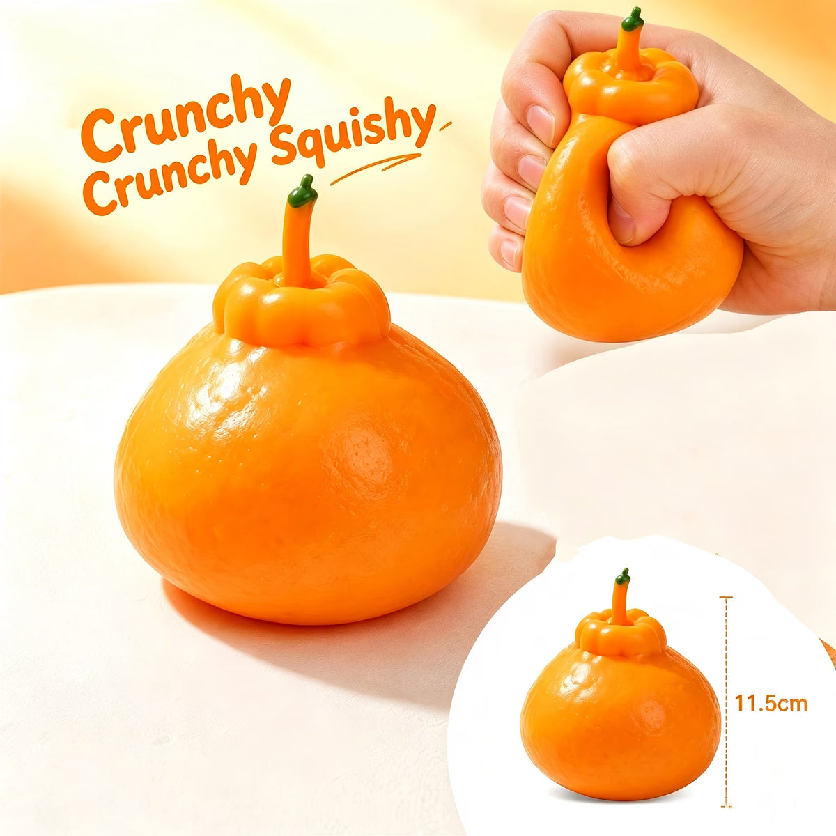 Squishy Toy - Crunchy Orange