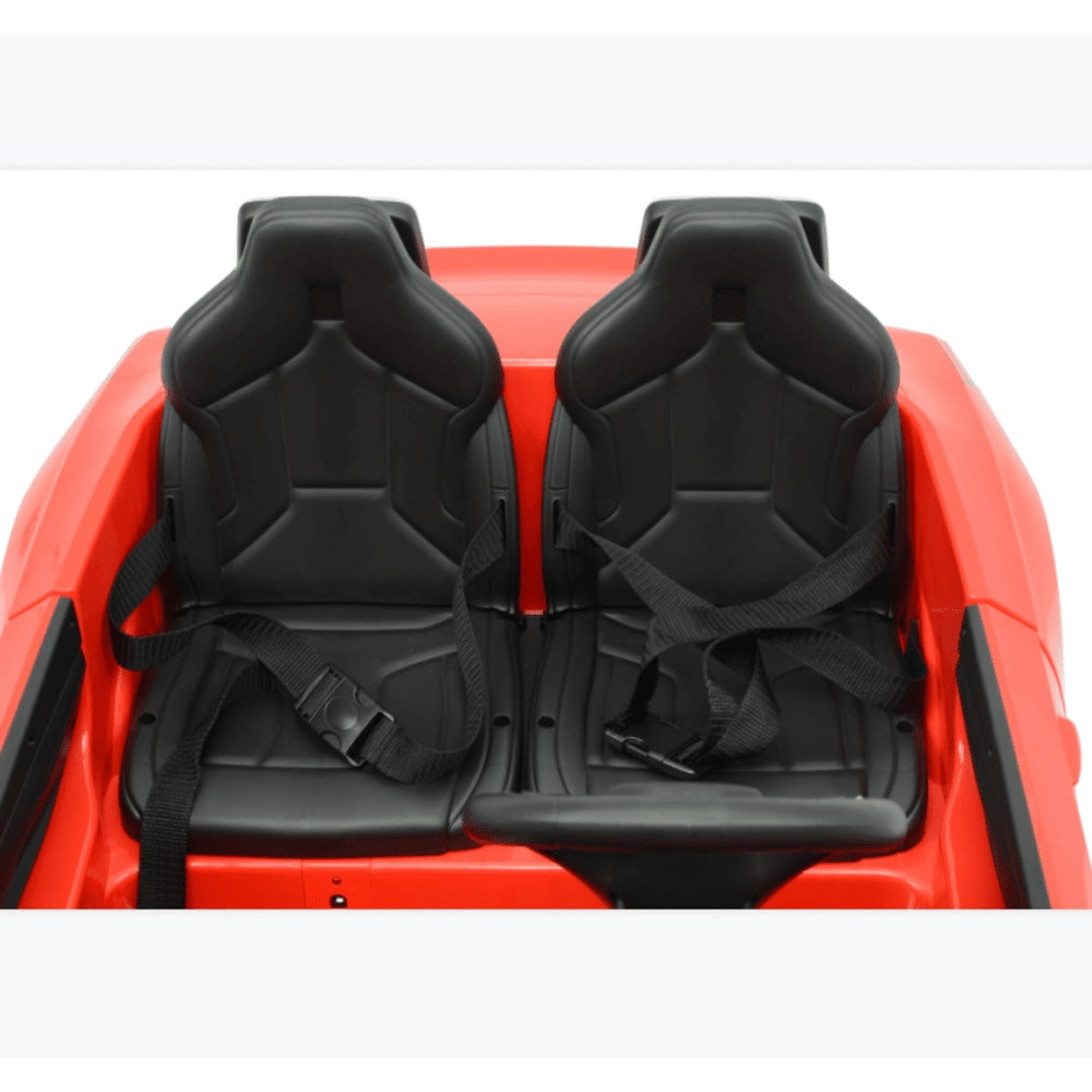 Remote-Controlled Roadster Ride-On Car for Kids – 12V Double Seat, Red – 6673R