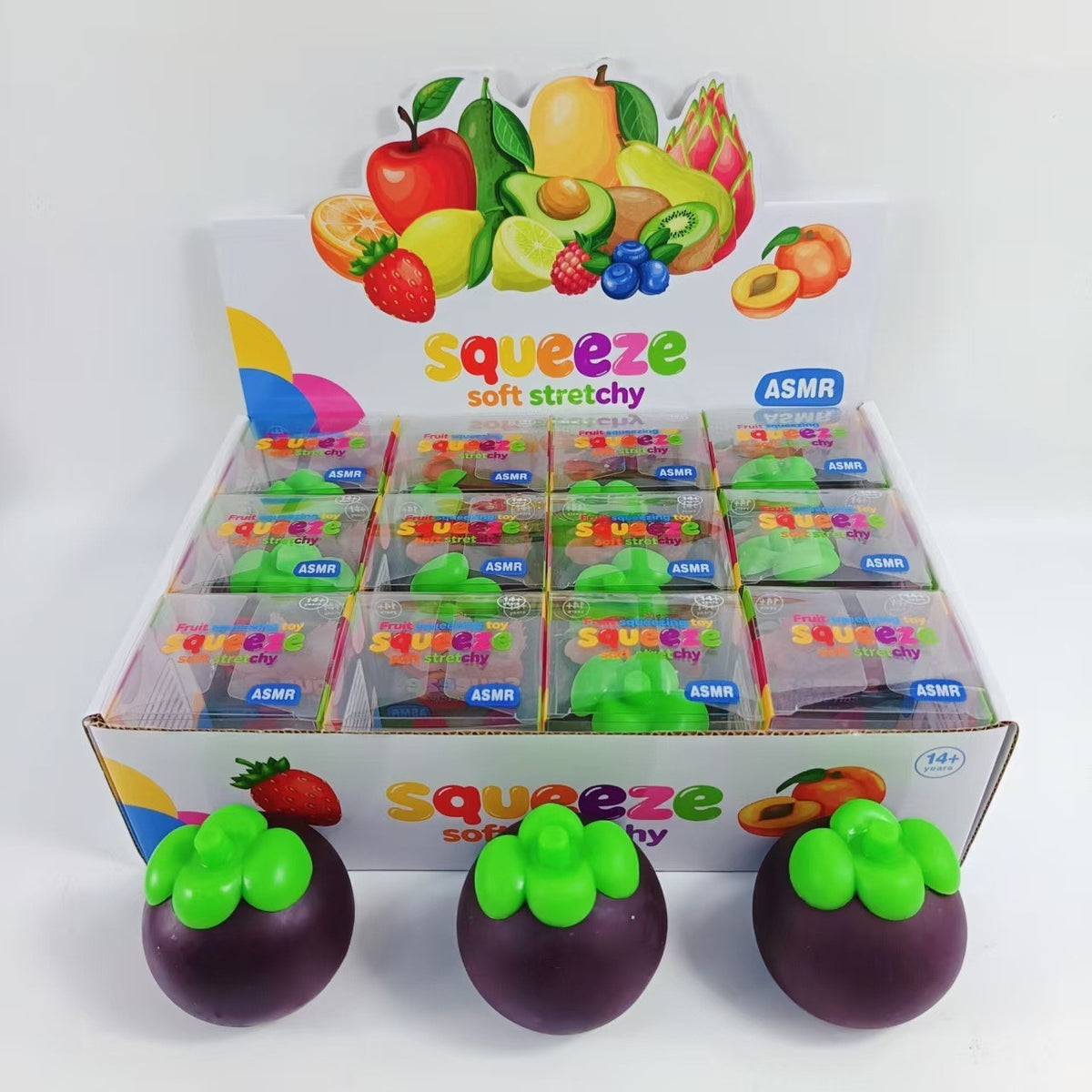 Squishy Toy - Crunchy Plum / Mangosteen (8 cm)