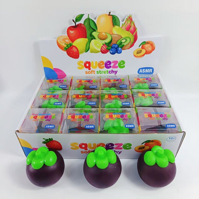 Squishy Toy - Crunchy Plum / Mangosteen (8 cm)