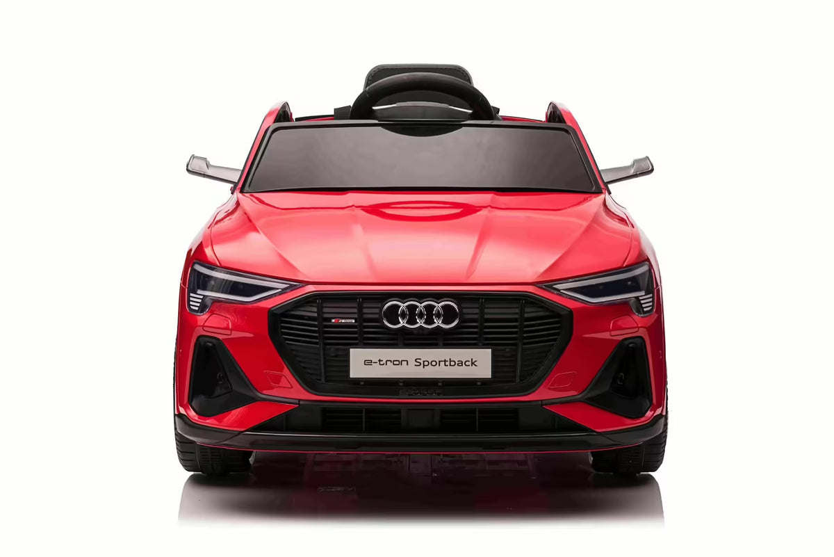 Remote-Controlled E - Tron Sportback Style Ride - On Car for Kids – 12V Single Seat, Red