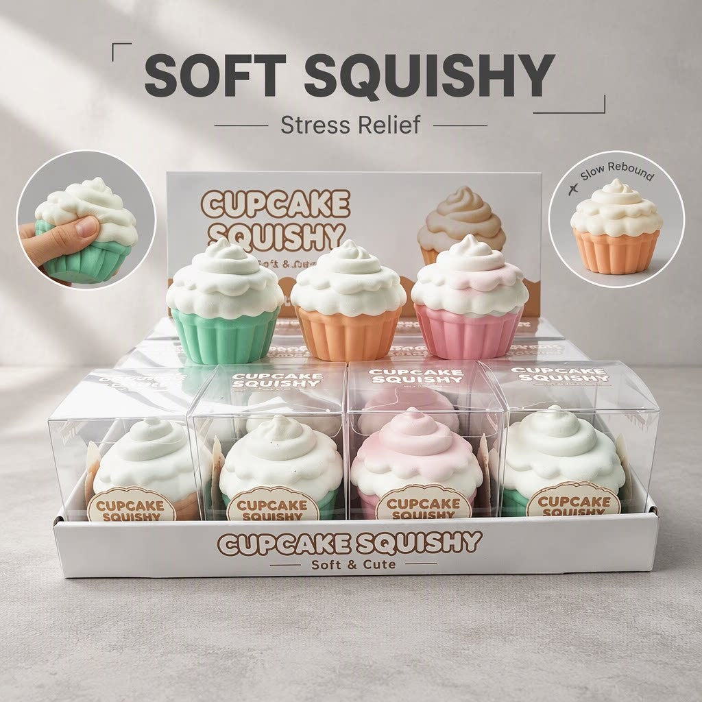 Squishy Toy - Crunchy Cupcake
