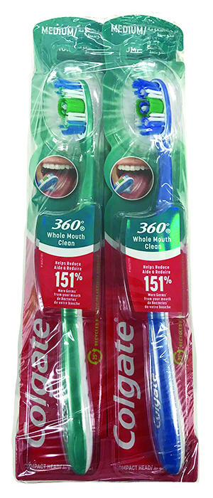 Colgate Toothbrush 360 Whole Mouth Clean (12Pk)