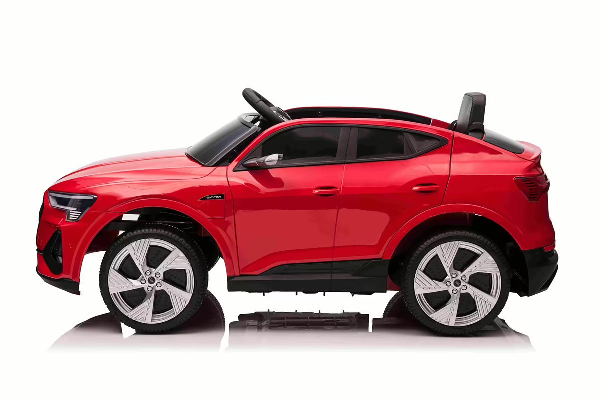 Remote-Controlled E - Tron Sportback Style Ride - On Car for Kids – 12V Single Seat, Red