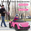 Remote-Controlled Electric Ride-On Car for Kids – 12V Pink Car with Lights, MP3 & Openable Doors – QLS-5188