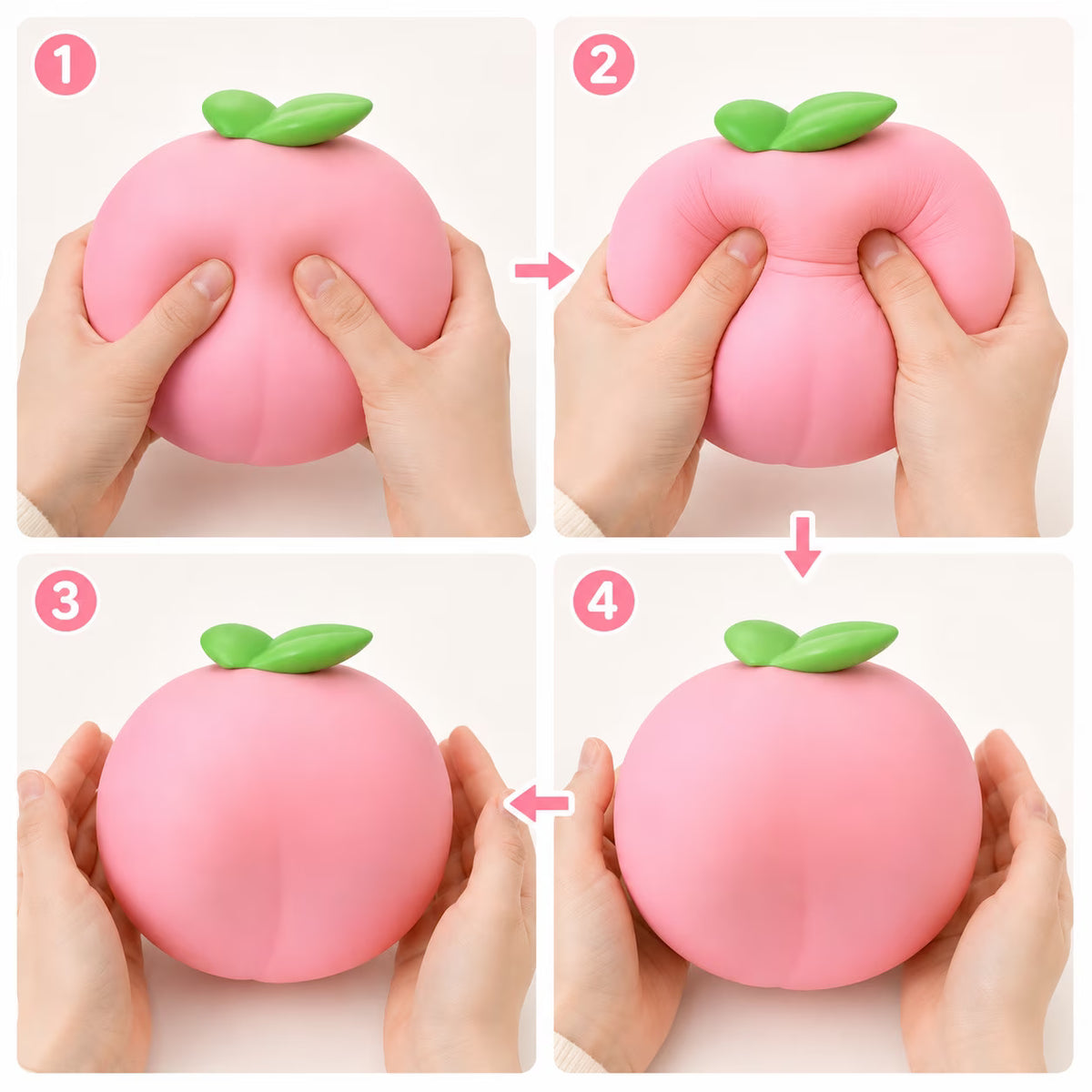 Squishy Toy - Jumbo Soft Peach (15cm)