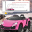 Remote-Controlled Electric Ride-On Car for Kids – 12V Pink Car with Lights, MP3 & Openable Doors – QLS-5188