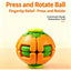 Pressing Fingertip Gyro Spinner / Press Spin Toy (Mixed Colors)