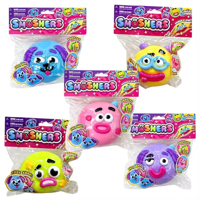 Squishy Toy - Smushers w/ Emoji Ball (10CM)