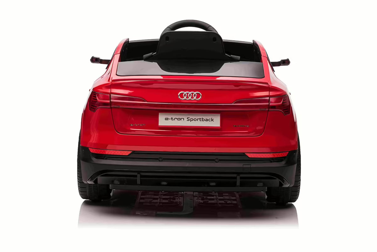 Remote-Controlled E - Tron Sportback Style Ride - On Car for Kids – 12V Single Seat, Red