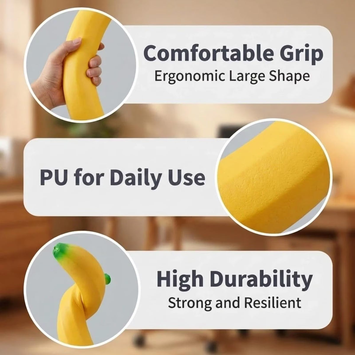 Squishy Toy - Jumbo Large Soft Banana (18 cm)