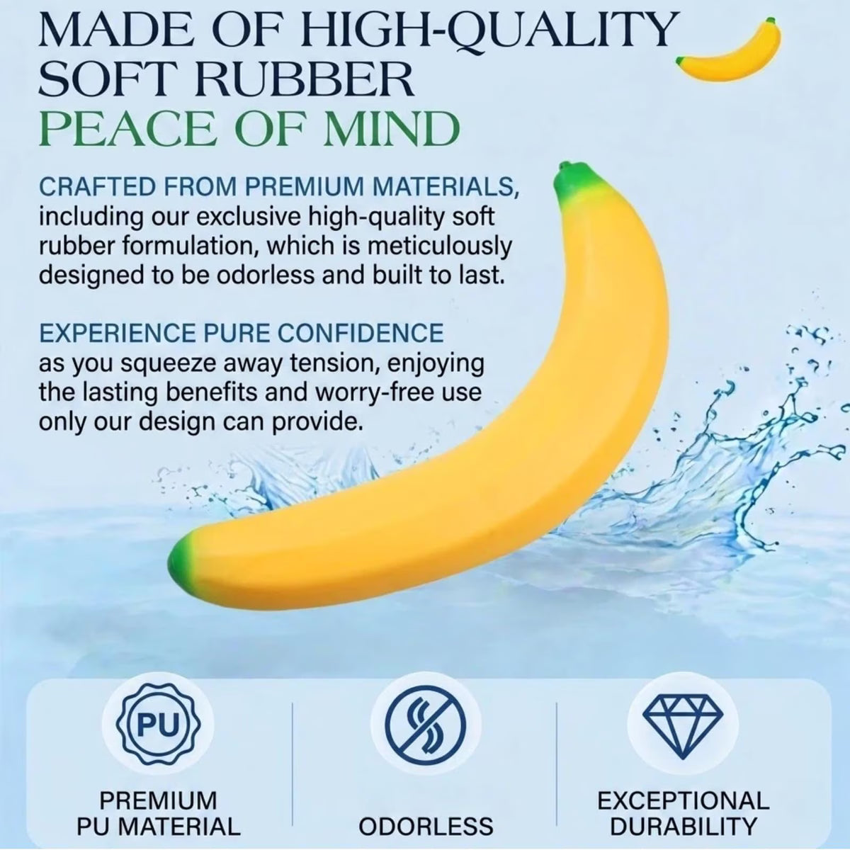 Squishy Toy - Jumbo Large Soft Banana (18 cm)